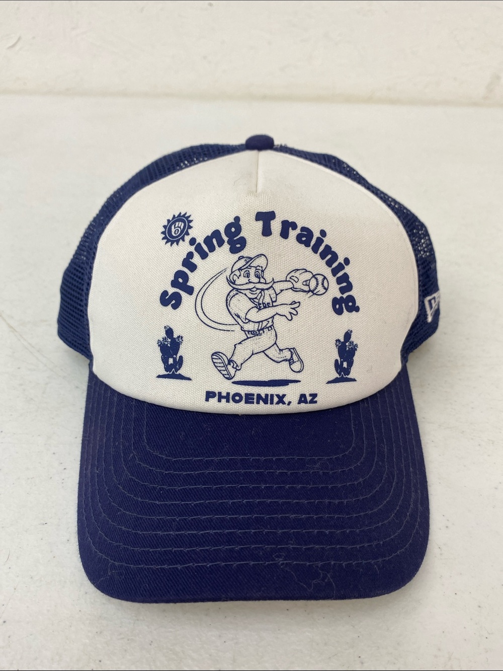 Genuine Merchandise Kids Trucker Hat - Navy and White